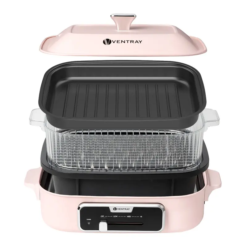 Classic 2.0 Electric Indoor Grill — Deep + Steam Combo Kit 1
