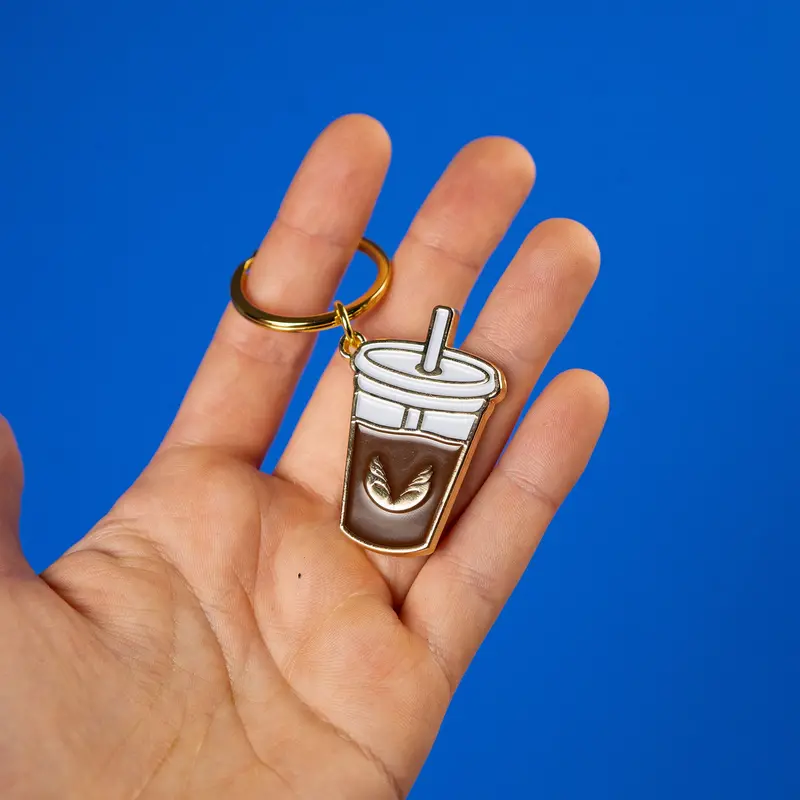 Cold Brew-Themed Enamel Keyring – Limited Edition 1