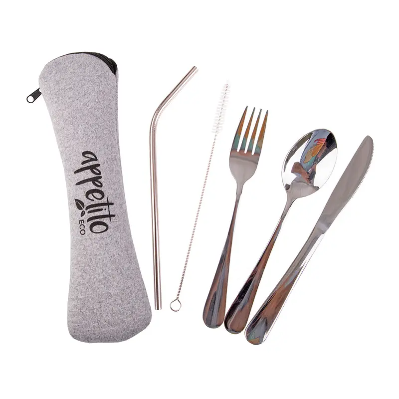 Compact Travel Cutlery Set – Portable Dining Kit 1
