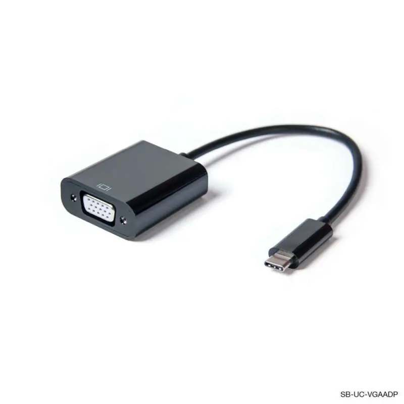 Compact Usb-C To Vga Adapter – 15 Cm Plug-And-Play Converter 1