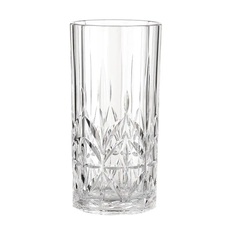 Cut-Polish Polycarbonate Highball Glass – Modern Drink Vessel 1