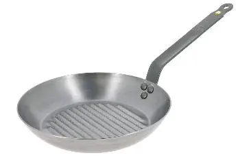 De Buyer Mineral B Element 10.25-Inch Grill Pan 1