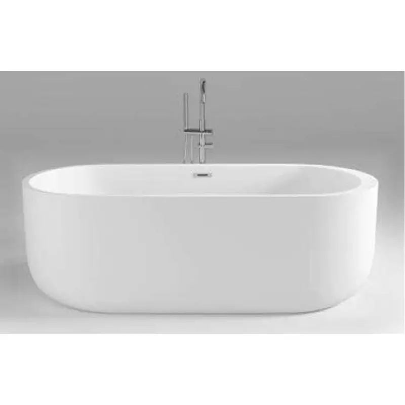 Decobay Bari Acrylic Freestanding Soaking Tub – White, 1700 × 800 × 580Mm 1