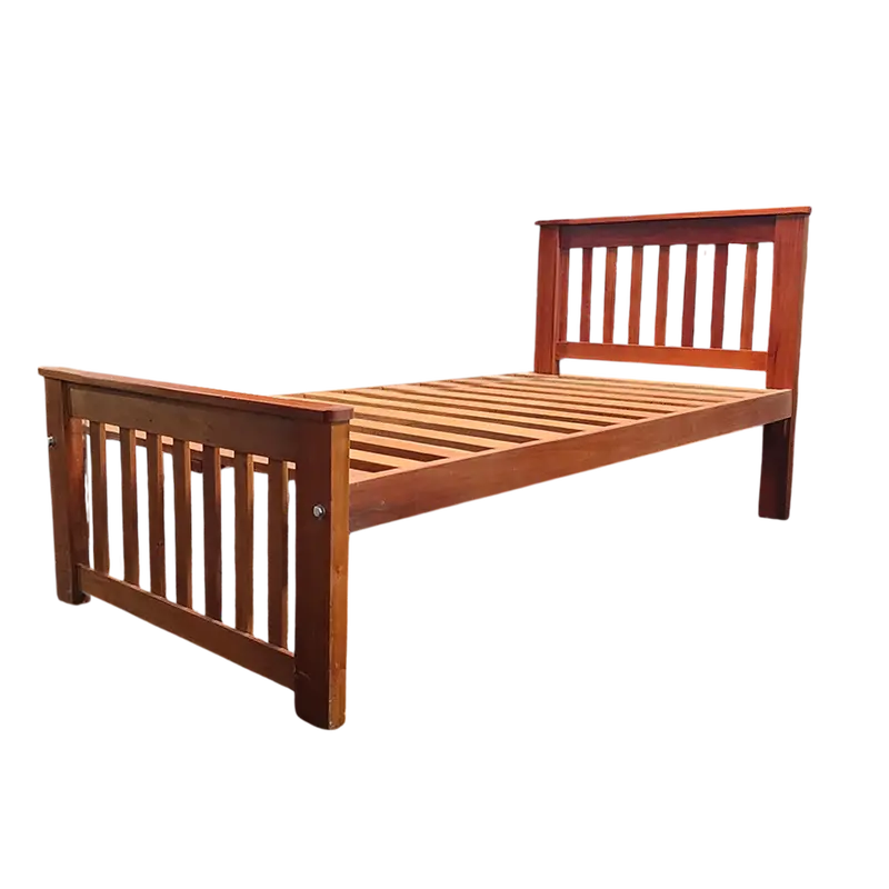 Diamex Mahogany Single-Slat Bed Frame: 1970Mm L X 900Mm W X 930Mm H 1