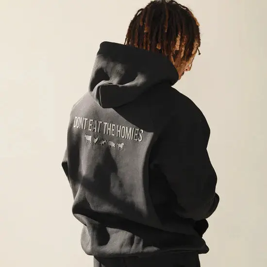 Don’T Eat The Homies 3D Graphic Hoodie – Black 1