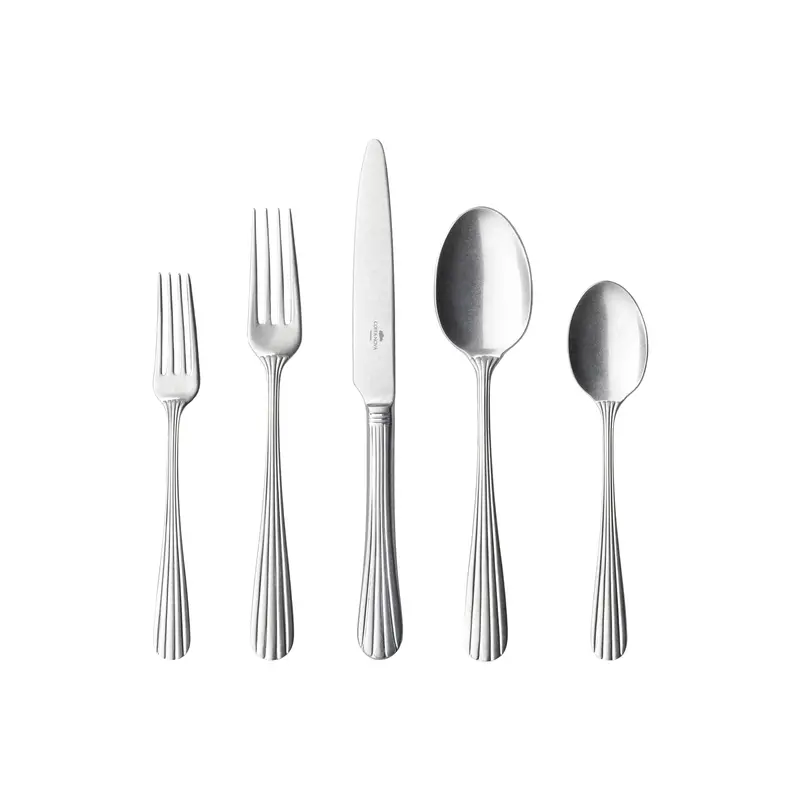 Douro Collection Brushed Stainless Steel Flatware Set 1