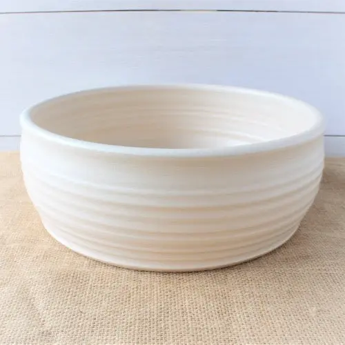 Drift White Large Farmhouse Serving Bowl 1