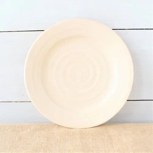 Drift White Rustic Farmhouse Dinner Plate 1