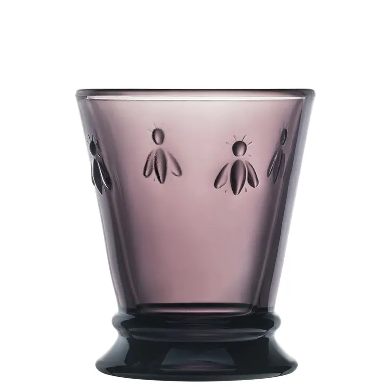 Eggplant Bee Tumbler – Artisan Ceramic Tumbler With Botanical Detail 1