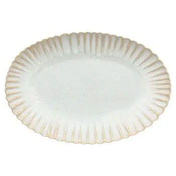 Eivissa Scalloped Oval Serving Platter 1