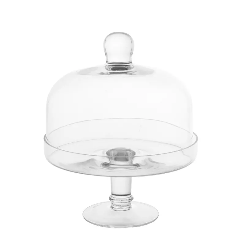 Elegant Cake Stand With Clear Acrylic Dome Cover 1