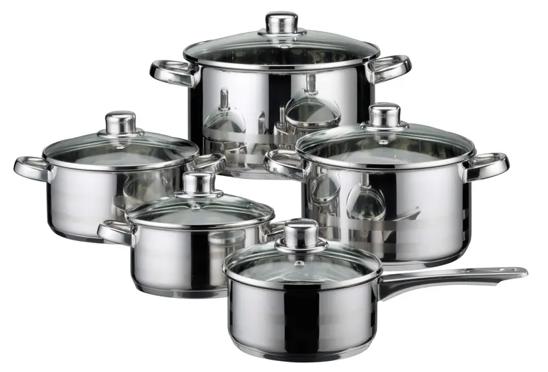 Elo Germany Skyline Induction-Compatible Cookware Set – 10-Piece Stainless Steel Collection 1
