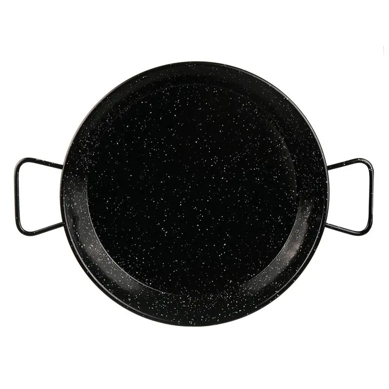 Enamel-Coated Cast Iron Paella Pan – 40Cm Diameter 1