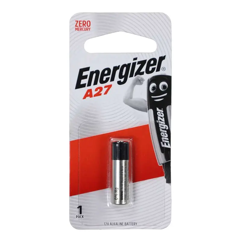 Energizer A27 Alkaline 12V Battery – High-Drain Power Cell For Remote Devices & Security Systems 1
