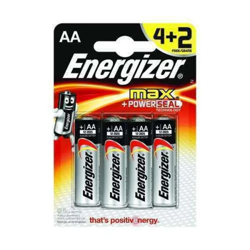 Energizer E91 Bp3+1 Aa Alkaline Batteries – 4-Pack 1