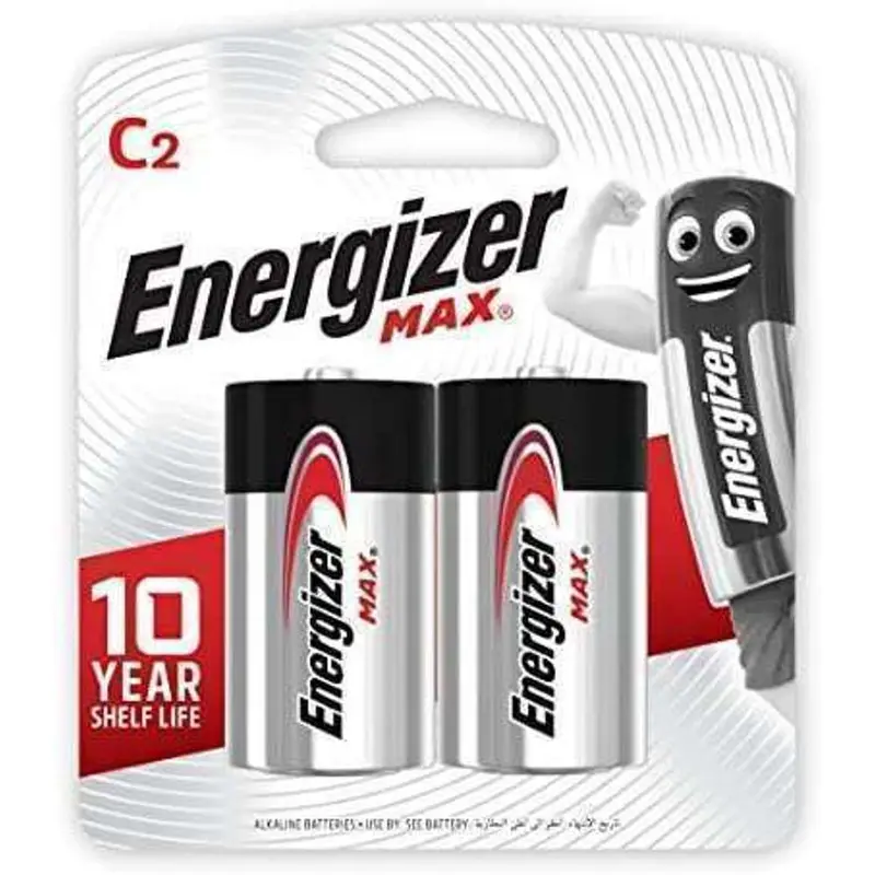 Energizer E93 Bp2 C-Cell Alkaline Batteries – 2-Pack 1