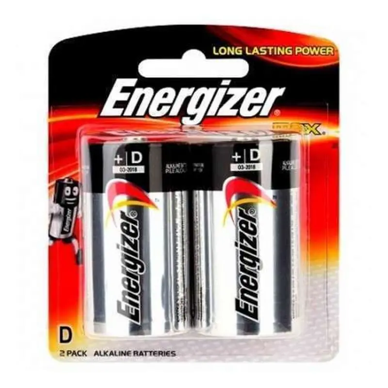 Energizer E95 Bp2 D-Cell Alkaline Batteries – 2-Pack 1