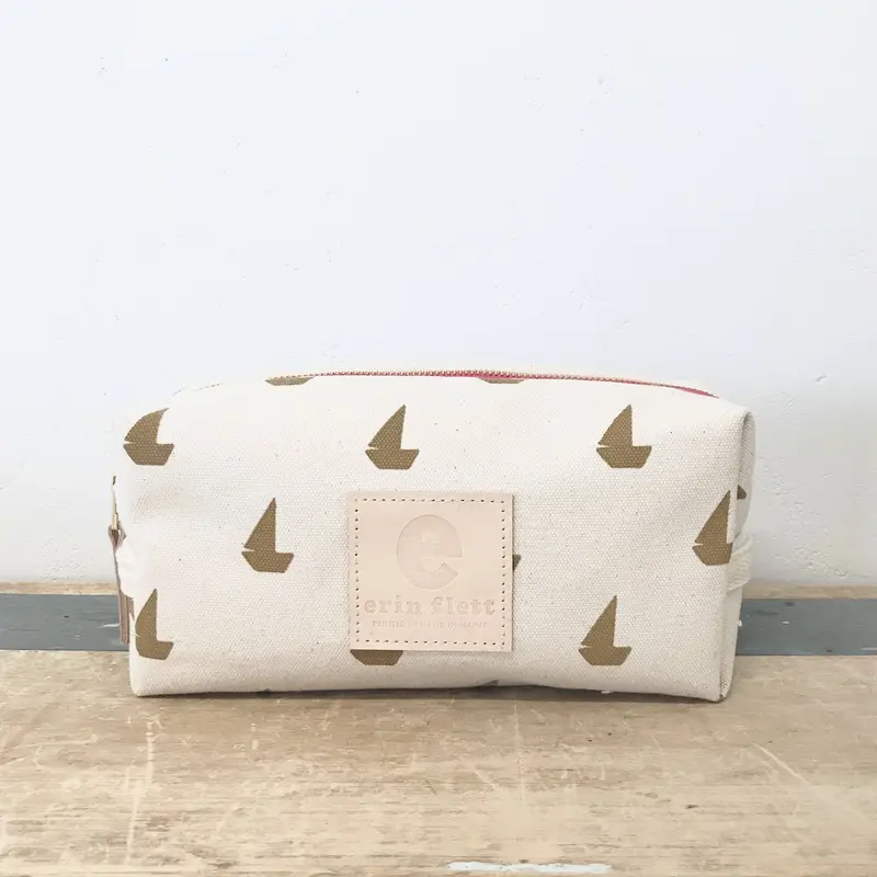 Erin Flett Sand Sailboats Travel Dopp Kit 1