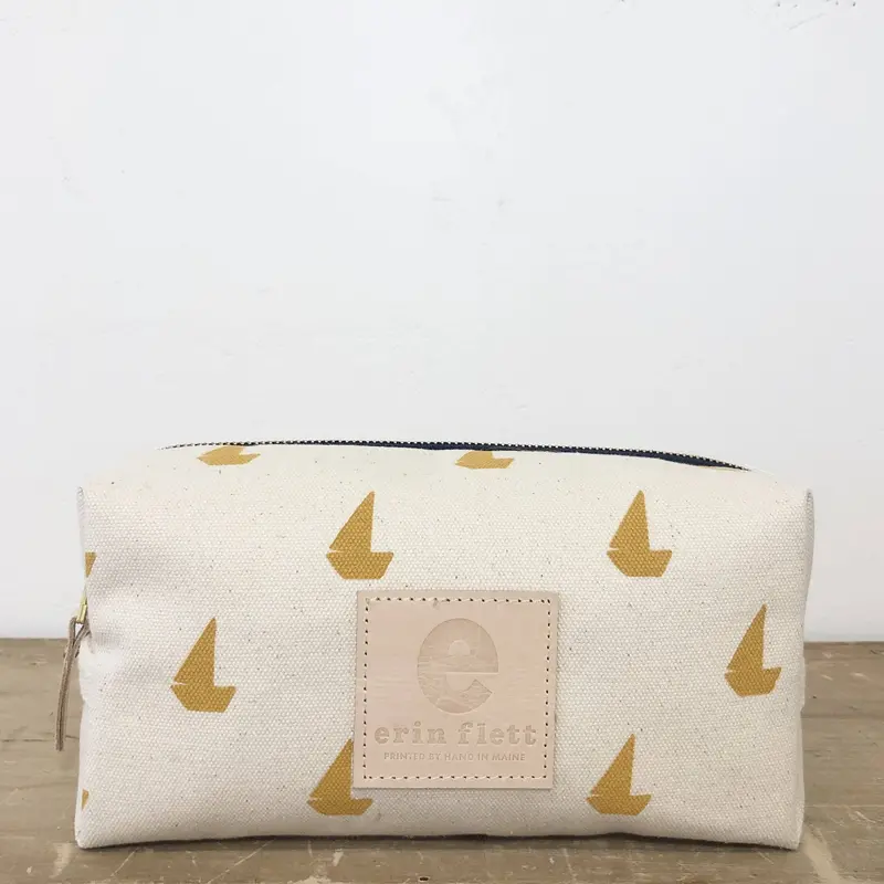 Erin Flett Yolk Sailboats Toiletry Dopp Kit 1