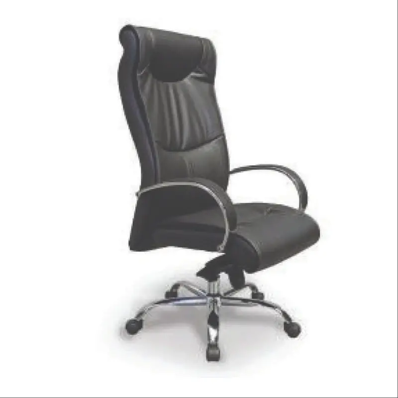 Euro Executive Office Chair – Black Upholstery, Chrome Base, 120Kg Max Weight (Model Dz9) 1