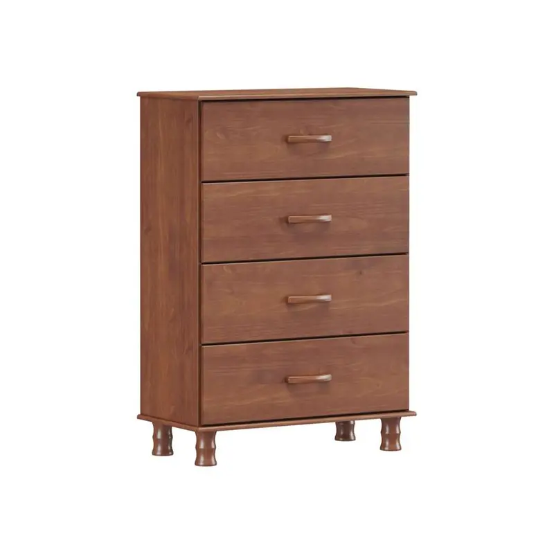 Finestra Bronze Line Imbuya Solid Wood Chest Of Drawers – 4-Drawer, 790 × 400 × 1135 Mm 1