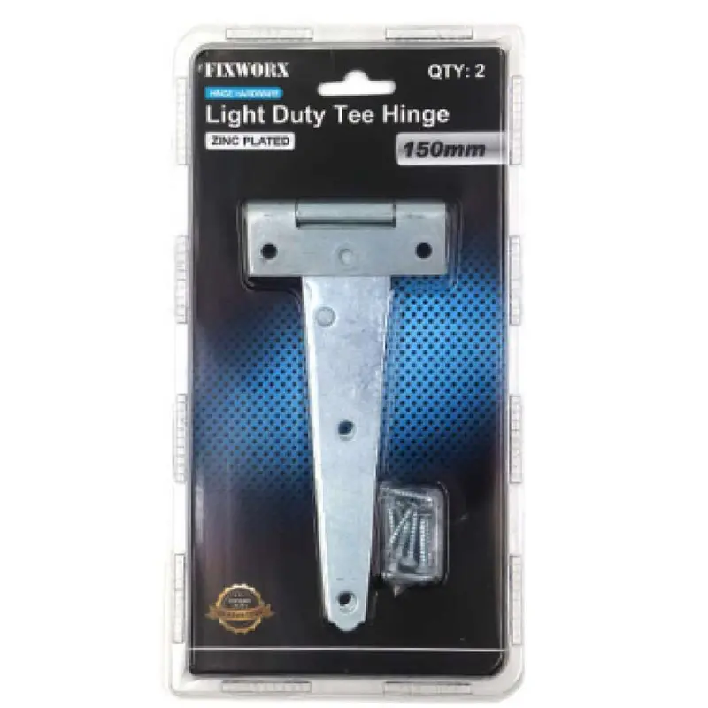 Fixworx Heavy-Duty Tee Hinge – Zinc-Plated, 6" (150 Mm) 1