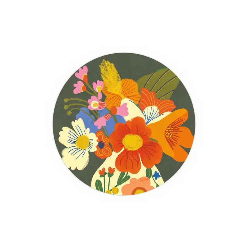 Flowers Seedlings Drink Coaster Set 1