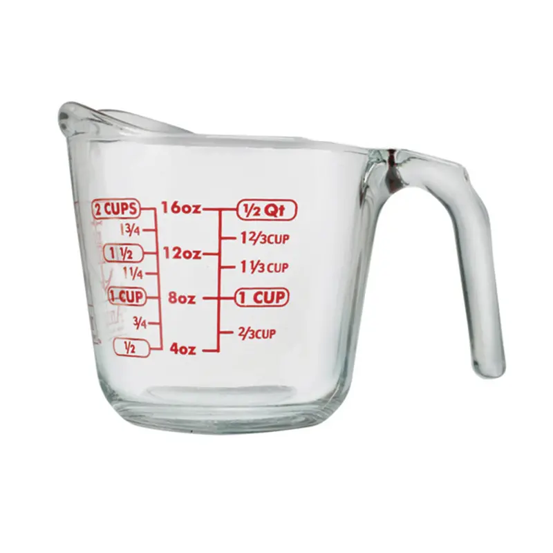 Fox Run Anchor Hocking Fire-King 2-Cup Measuring Cup – Heat-Resistant Glass 1