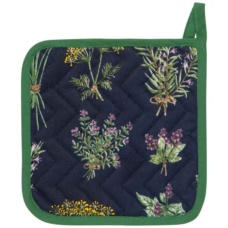 Fresh Herbs Cotton Potholder 1