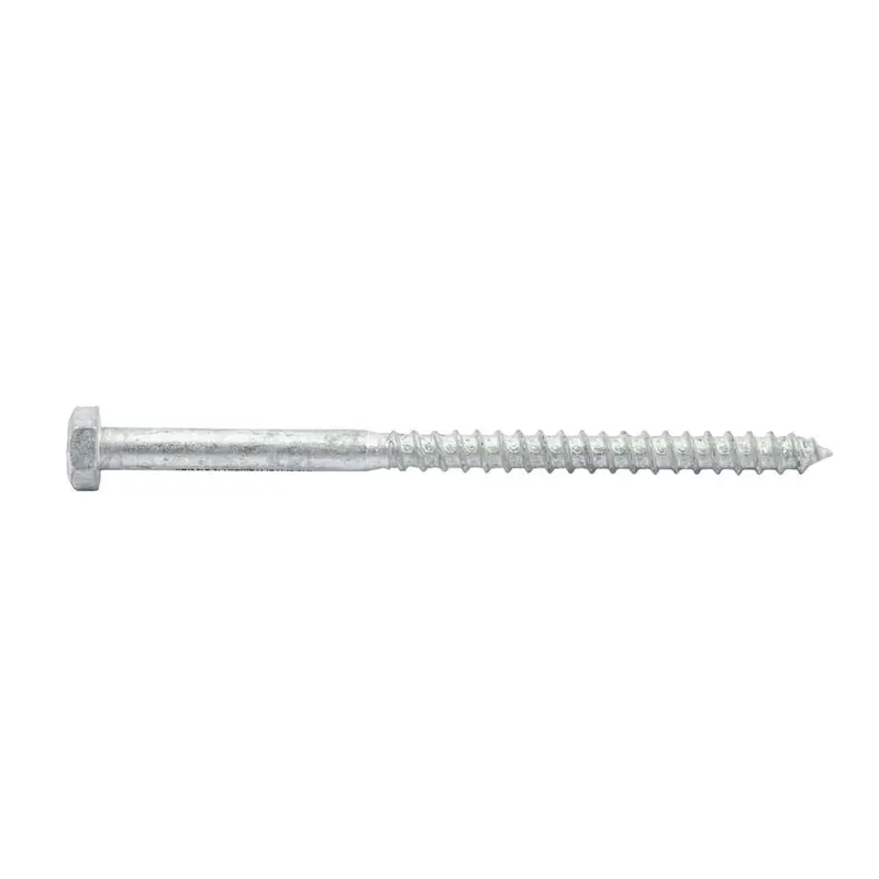 Galvanized M8 × 130 Mm Coach Screw – Extended-Length Fastener 1