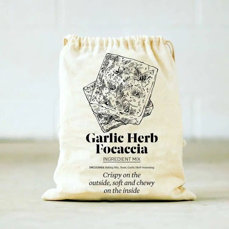 Garlic Herb Focaccia Artisan Baking Mix – Ready-To-Bake Gourmet Kit 1