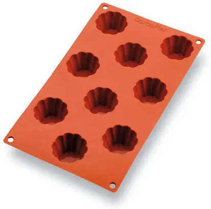 Gastroflex Gn 1/3 Mini-Brioche Mold Tray – 325 × 176 Mm, 9 Cavities (5.2 Cm Diameter) 1