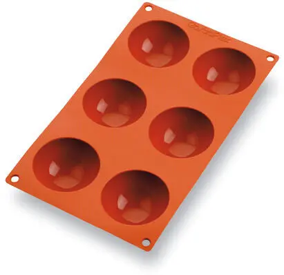 Gastroflex Gn 1/3 Silicone Mould Tray – 325×176 Mm, 6 Half-Sphere Cavities (7 Cm Depth) 1