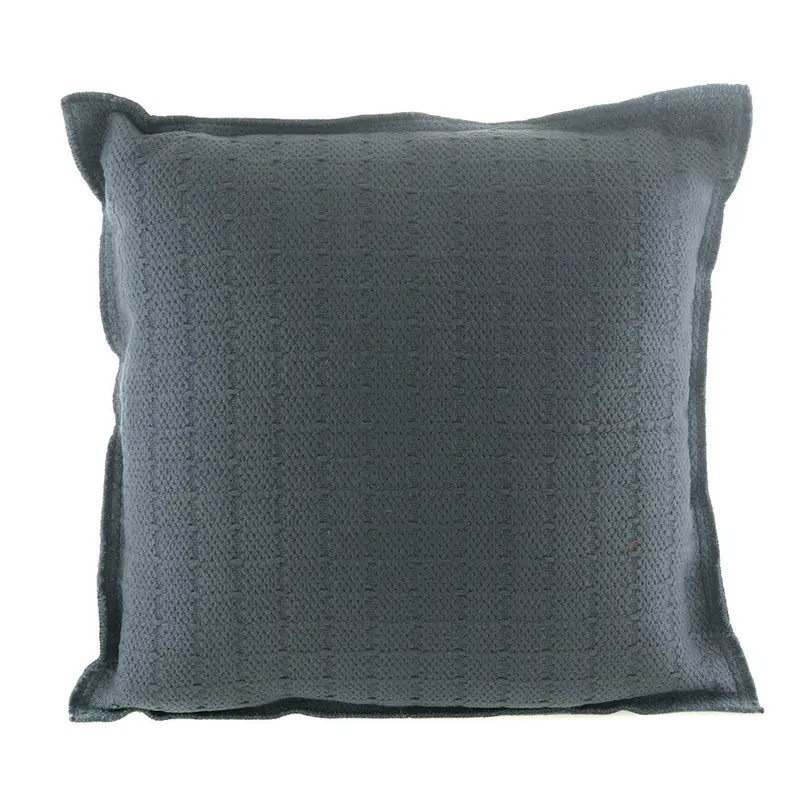 Gemma Navy Blue Fabric Square Cushion – 50Cm 1