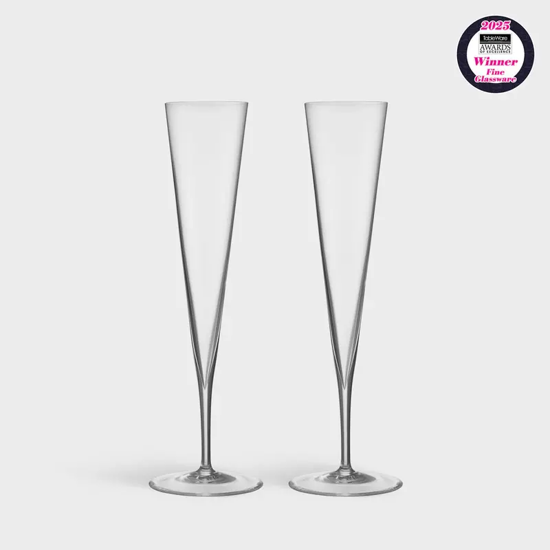 Geometry-Inspired Champagne Flutes – Set Of Two 1