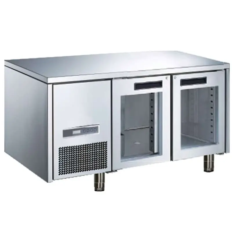 Getra 2-Door Commercial Counter Chiller – Stainless Steel Refrigeration Unit 1