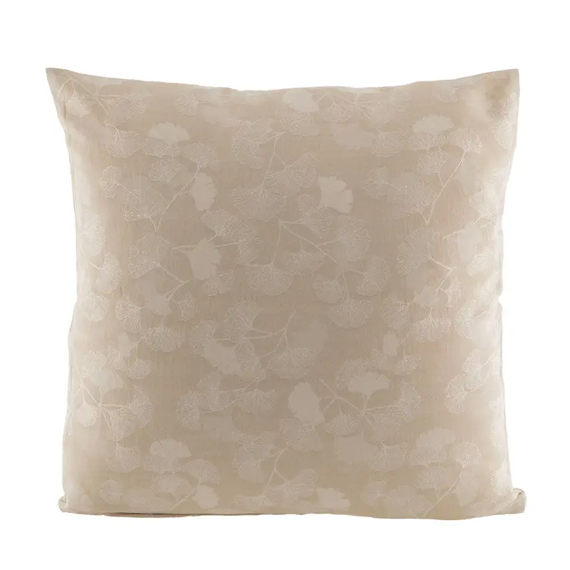 Ginkgo Leaf Pattern Square Decorative Cushion – 50Cm 1