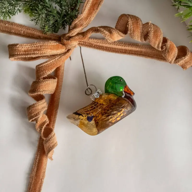 Glittered Duck Holiday Ornament By Ragon House 1