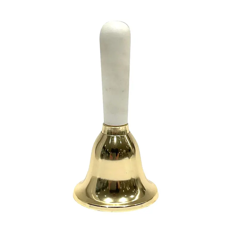 Gold Bell With Marble Handle Accent 1