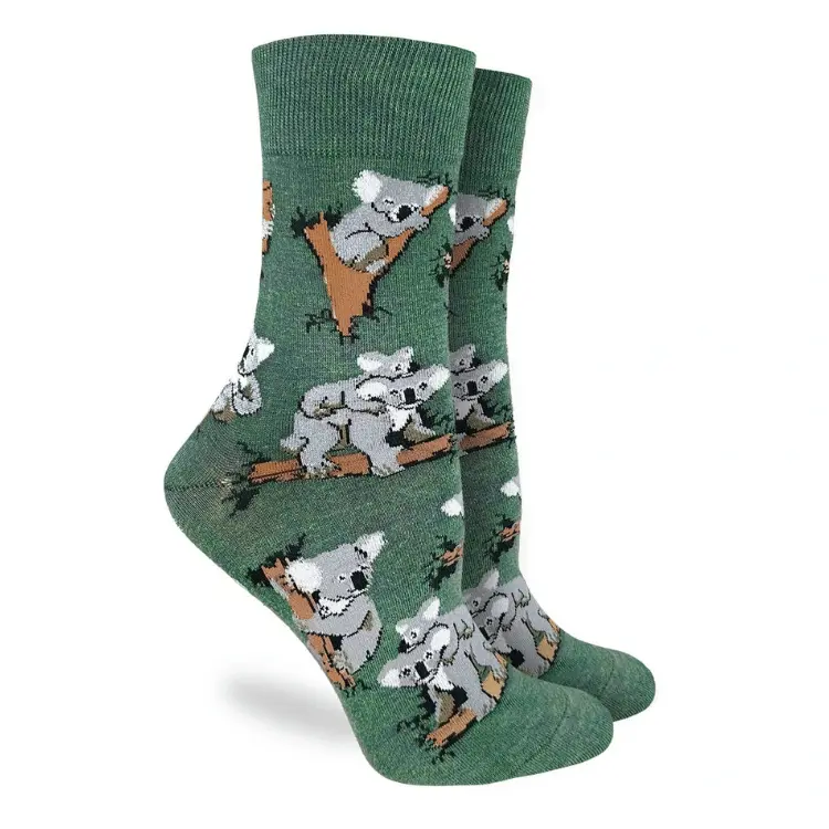 Good Luck Sock Koala Design Crew Socks 1