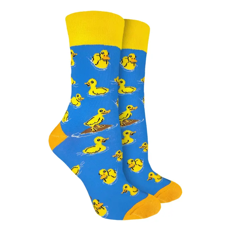 Good Luck Socks – Cute Duckling Illustration, Fun Everyday Wear 1