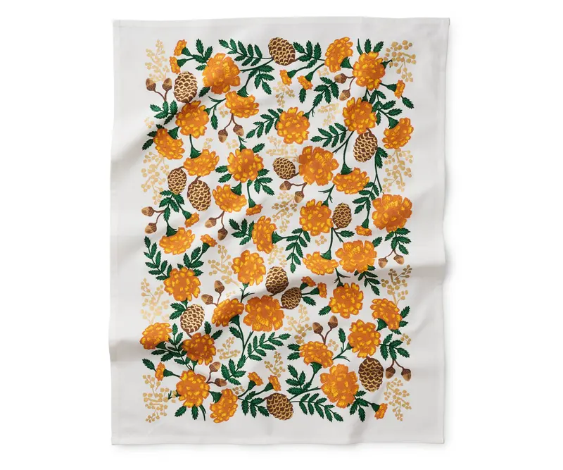 Grateful Harvest Linen Tea Towel 1