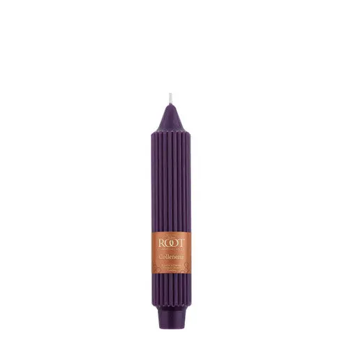 Grecian Collenette Taper Candle – 7" Aubergine 1