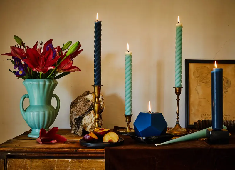 Greentree 10-Inch Rope-Style Taper Candles 1