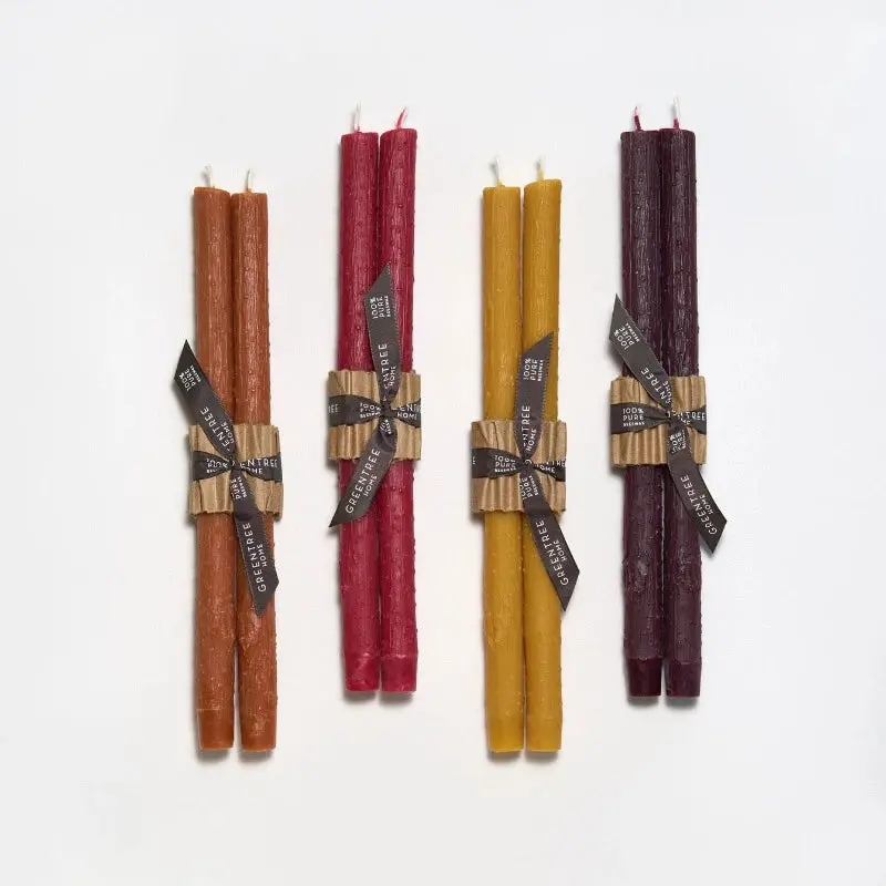 Greentree Twig-Style Taper Candles – 12-Inch Pair 1