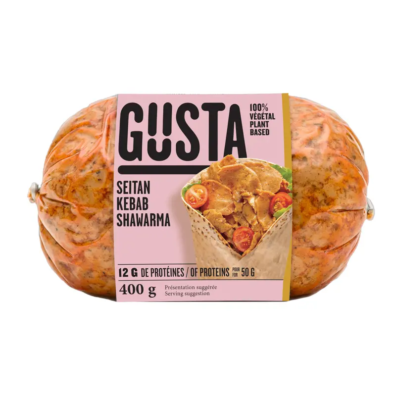 Gusta Vegan Kebab-Style Seitan Shawarma – 400G 1