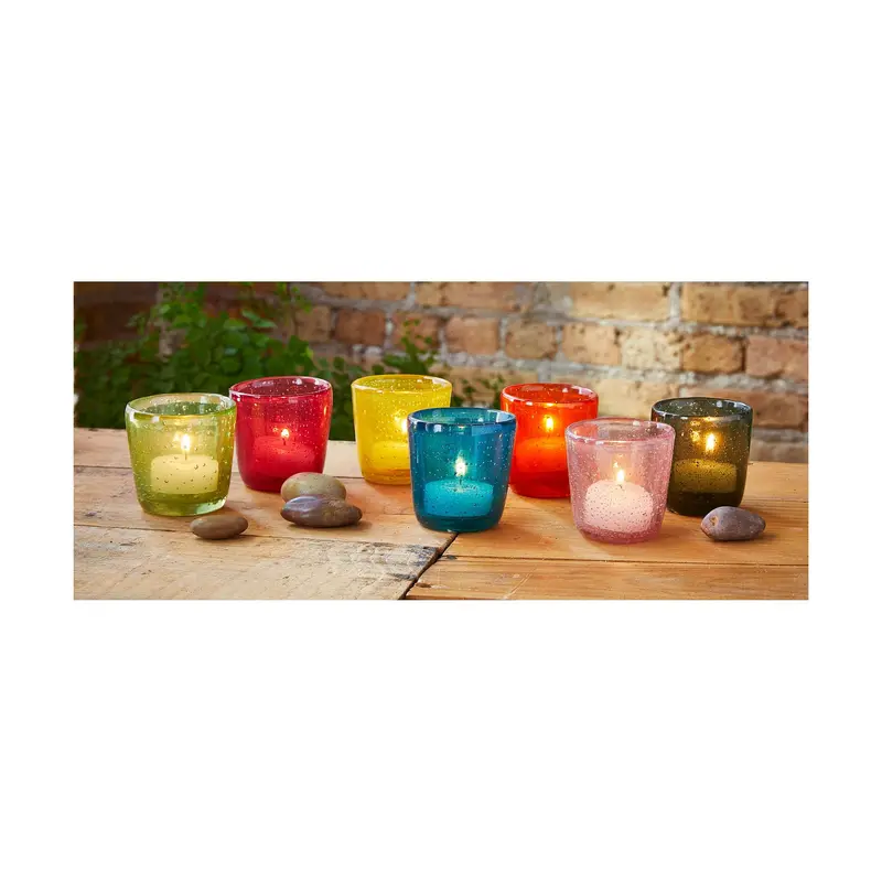 Hand-Blown Glass Tealight Holder Collection 1