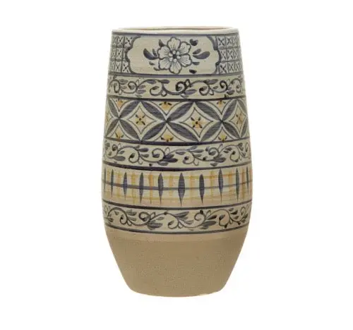 Hand-Painted Ceramic Vase – Unique Artisan Design 1