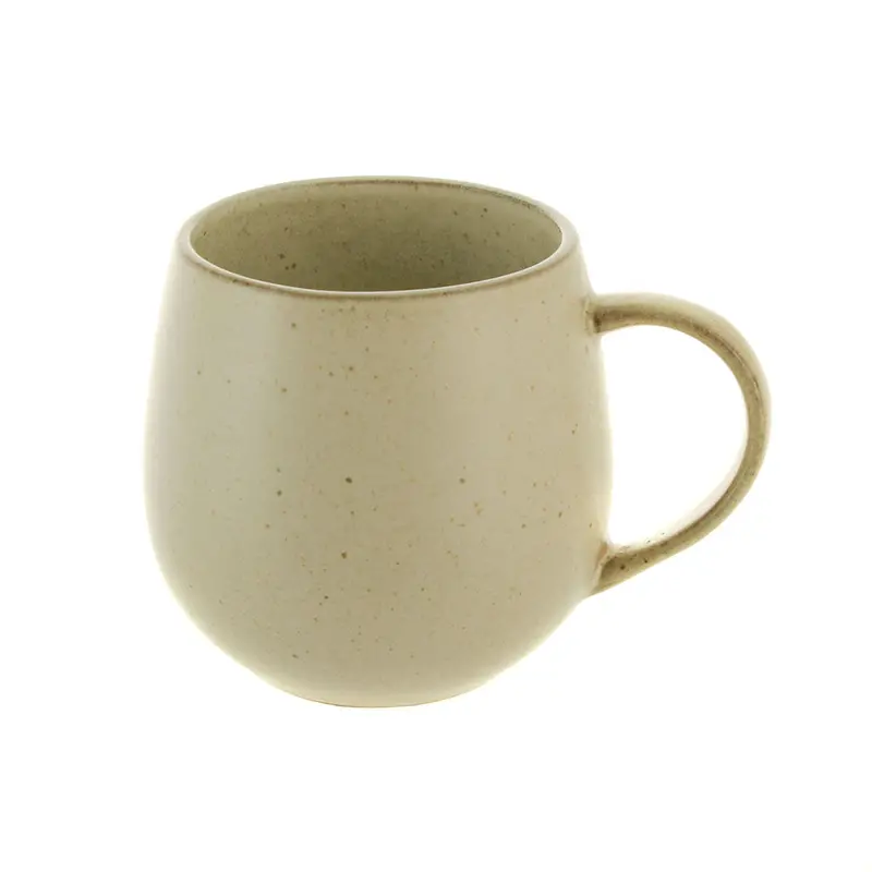 Handcrafted Organic Clay Mug – Cream Finish 1