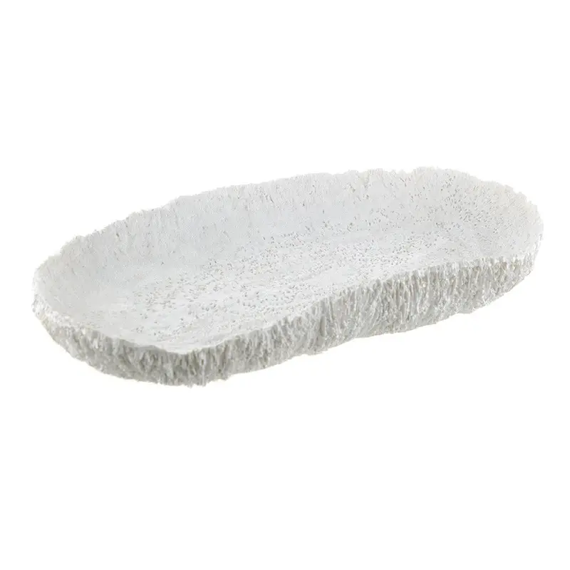 Handcrafted Resin Coral Platter – 34 × 18 Cm 1